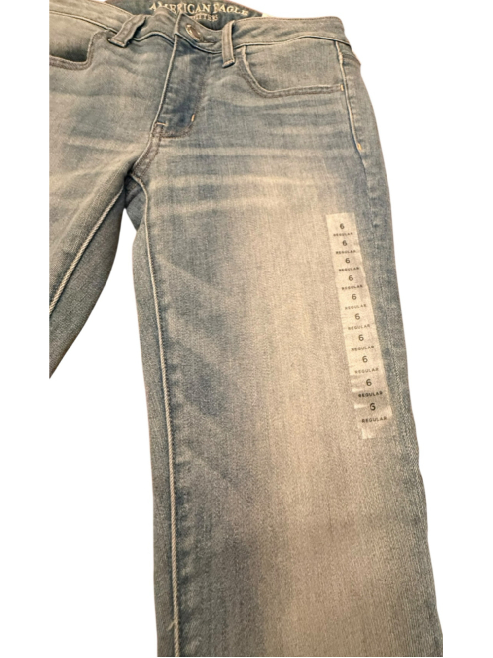 American Eagle Skinny Jeans Jeggings Size 6 Blue NWT - Picture 3 of 16